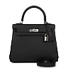 H Kelly Retourne 25 Black Togo Palladium Hardware