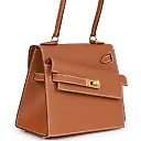 H Kelly Sellier en Desordre 20 Gold Epsom Gold Hardware