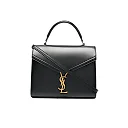Y Cassandra Medium Top Handle Bag in Shiny Leather