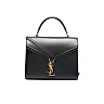 Y Cassandra Medium Top Handle Bag in Shiny Leather