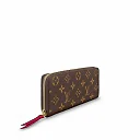 L-bag Monogram Canvas Clemence Wallet M60742 Fuchsia