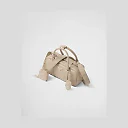 PP Small antique nappa leather top handle bag – Desert Beige
