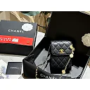 CC new arrival caviar leather phone bag size: 12*16 cm
