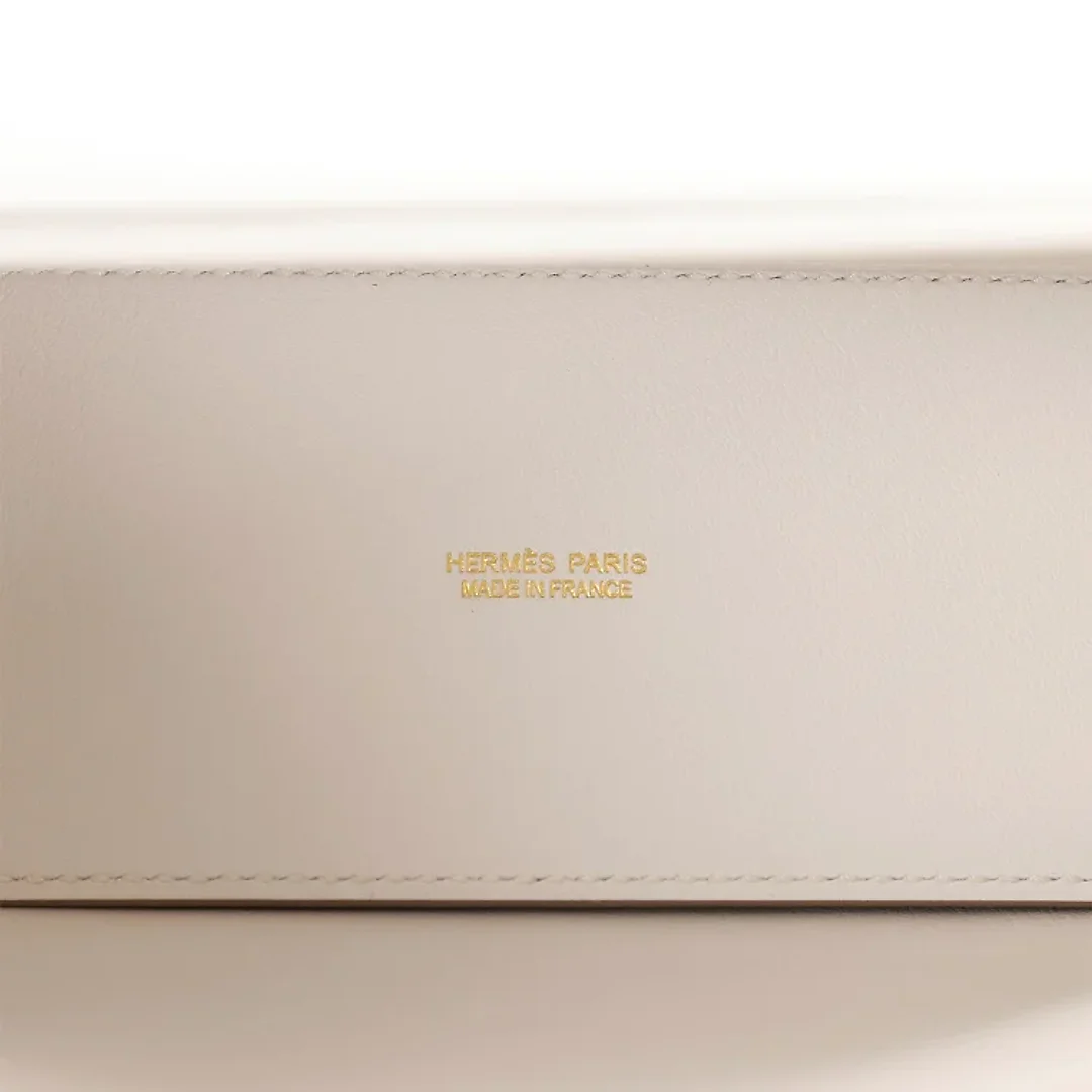 H Kelly Danse Gris Perle Swift Gold Hardware