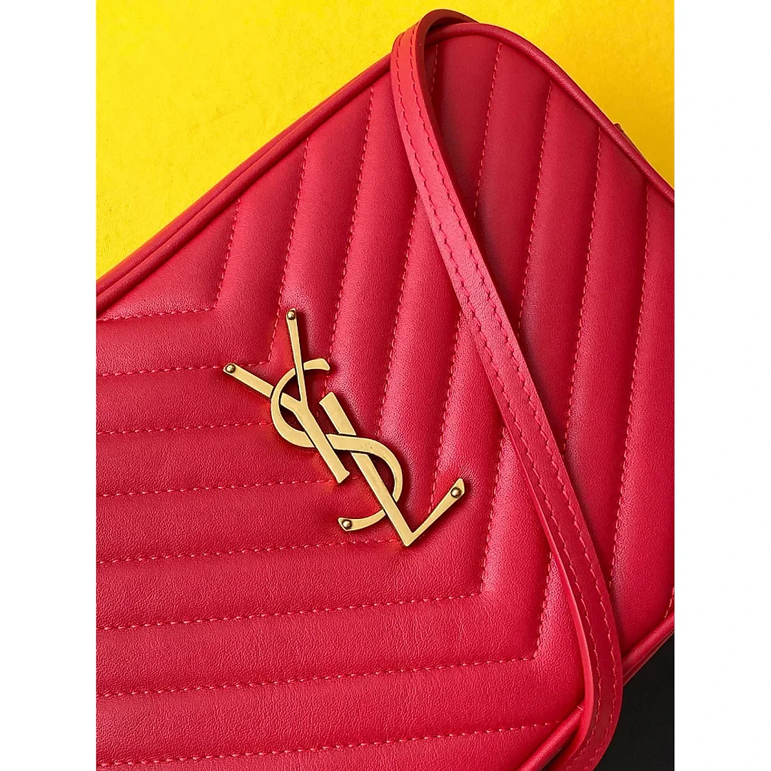 Y Lou Camera Bag In Quilted Leather