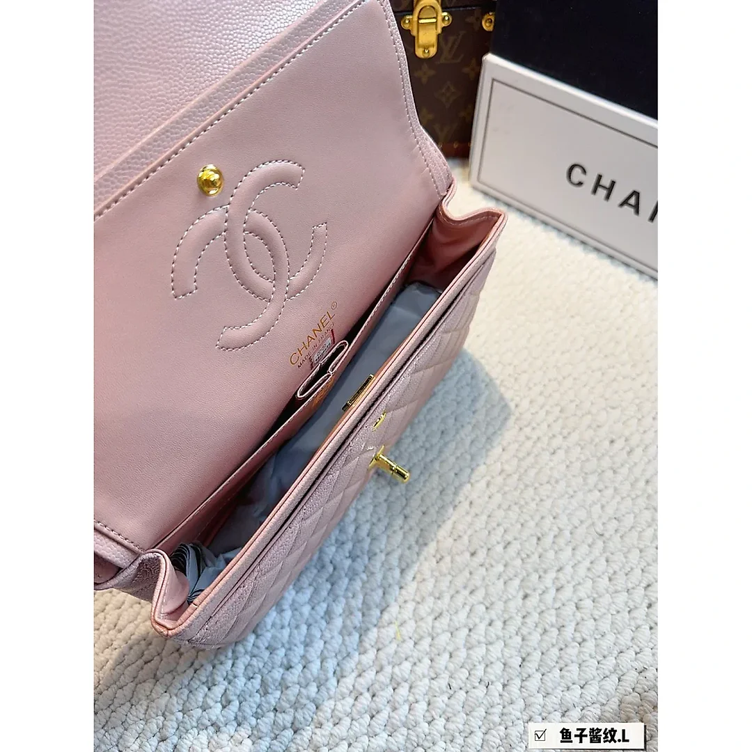 CC new arrival cf bag caviar leather size; 26*6*17cm