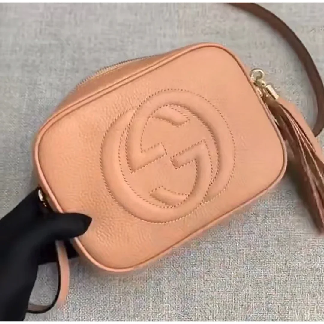 GC427 Rose Beige Leather Soho Small Disco Bag / HIGHEST QUALITY VERSION