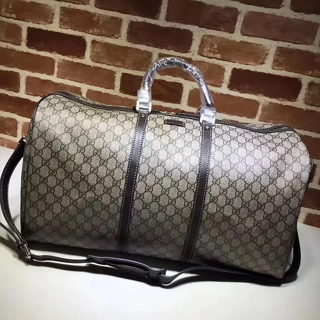 GG Top Quality 206500 GG Sup Men Luggage Tote Bag Brown