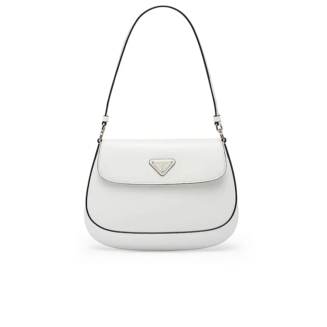 PP PP Cleo Brushed Leather Shoulder Bag with Flap
