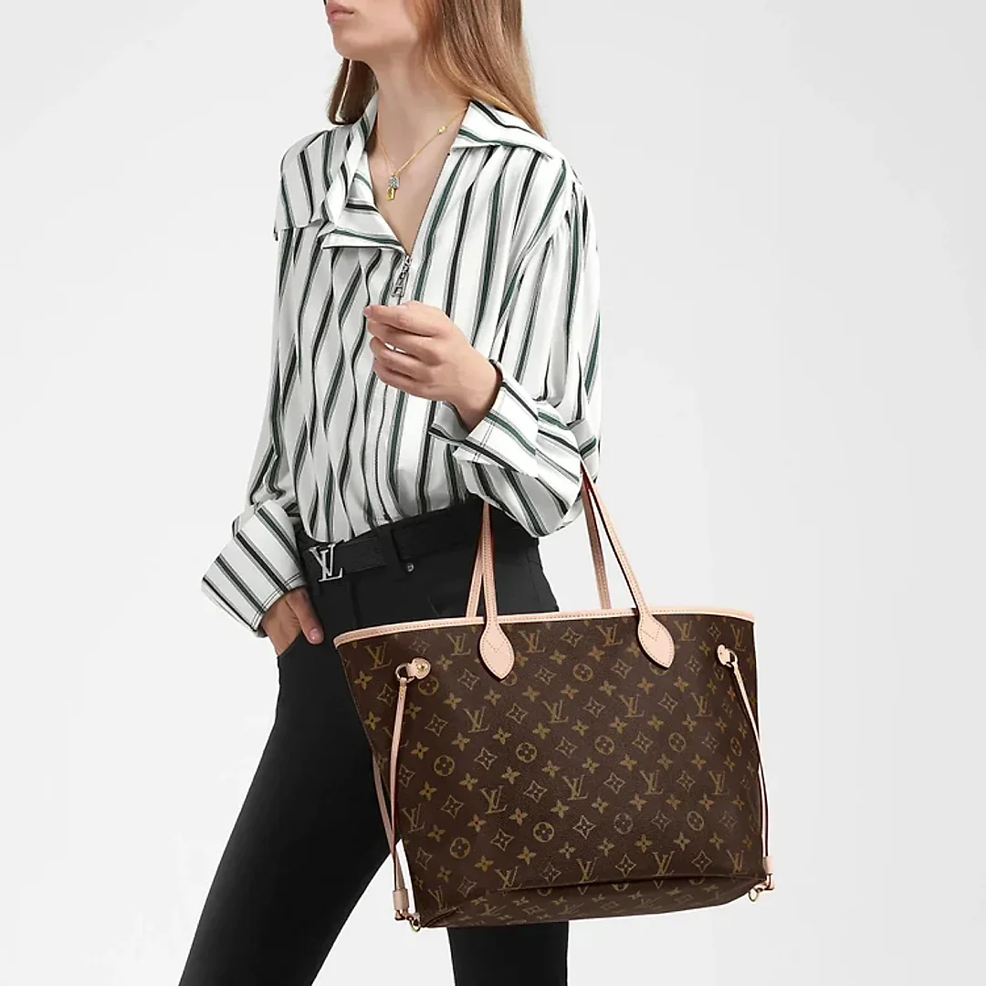 L-bag Monogram Canvas Neverfull GM M40990 Beige