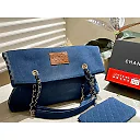 CC new arrival denim tote bag size: 30*40 cm