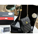 CC new arrival caviar leather phone bag size: 12*16 cm