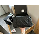 CC new arrival black caviar leather CF bag