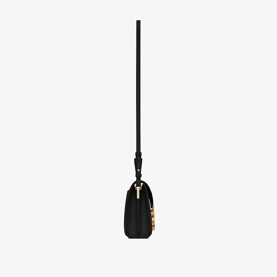 Y Cassandra Mini Top Handle Bag in Box Leather