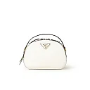 PP Saffiano Leather Odette Bag in White
