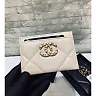 cc CO-CO 19 Card Holder Wallet 11cm/4.3in Gold Toned Hardware For Women Beige