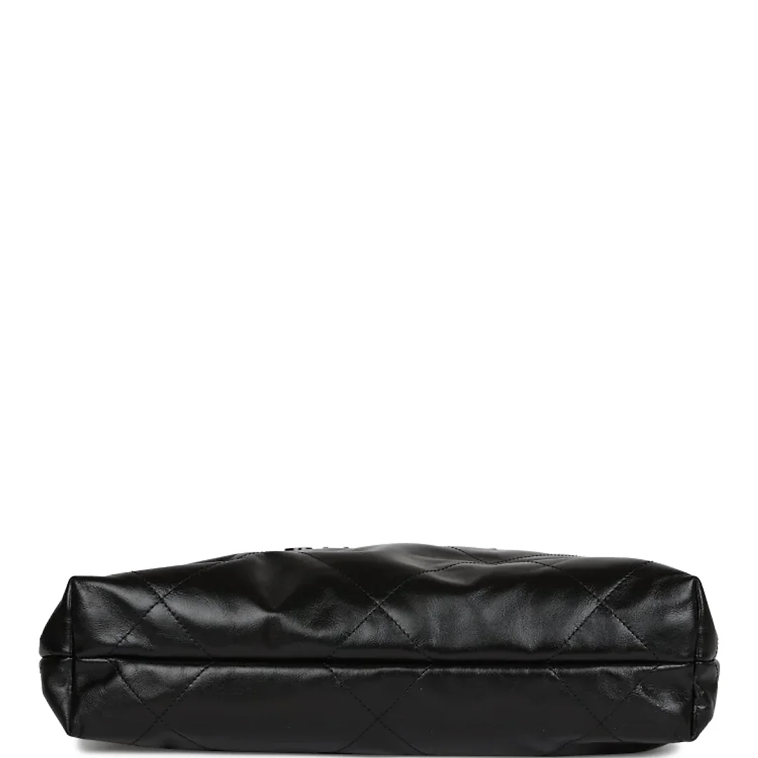 CC Small 22 Bag SO Black Calfskin Black Hardware