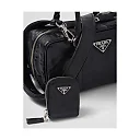 PP Small antique nappa leather top handle bag – Black