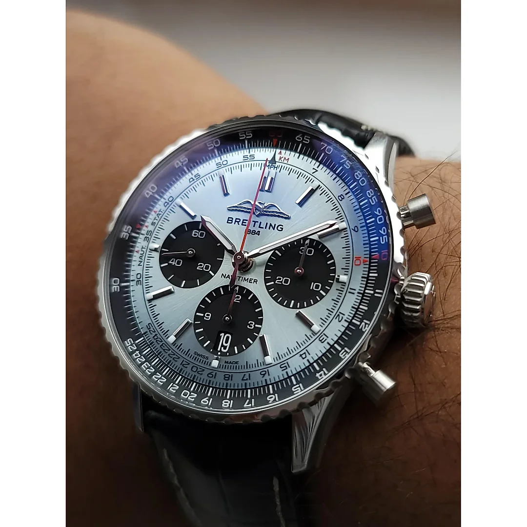 Breitling Navitimer 1 B01 Chronograph Ice Blue Dial 43mm AB0138241C1A1