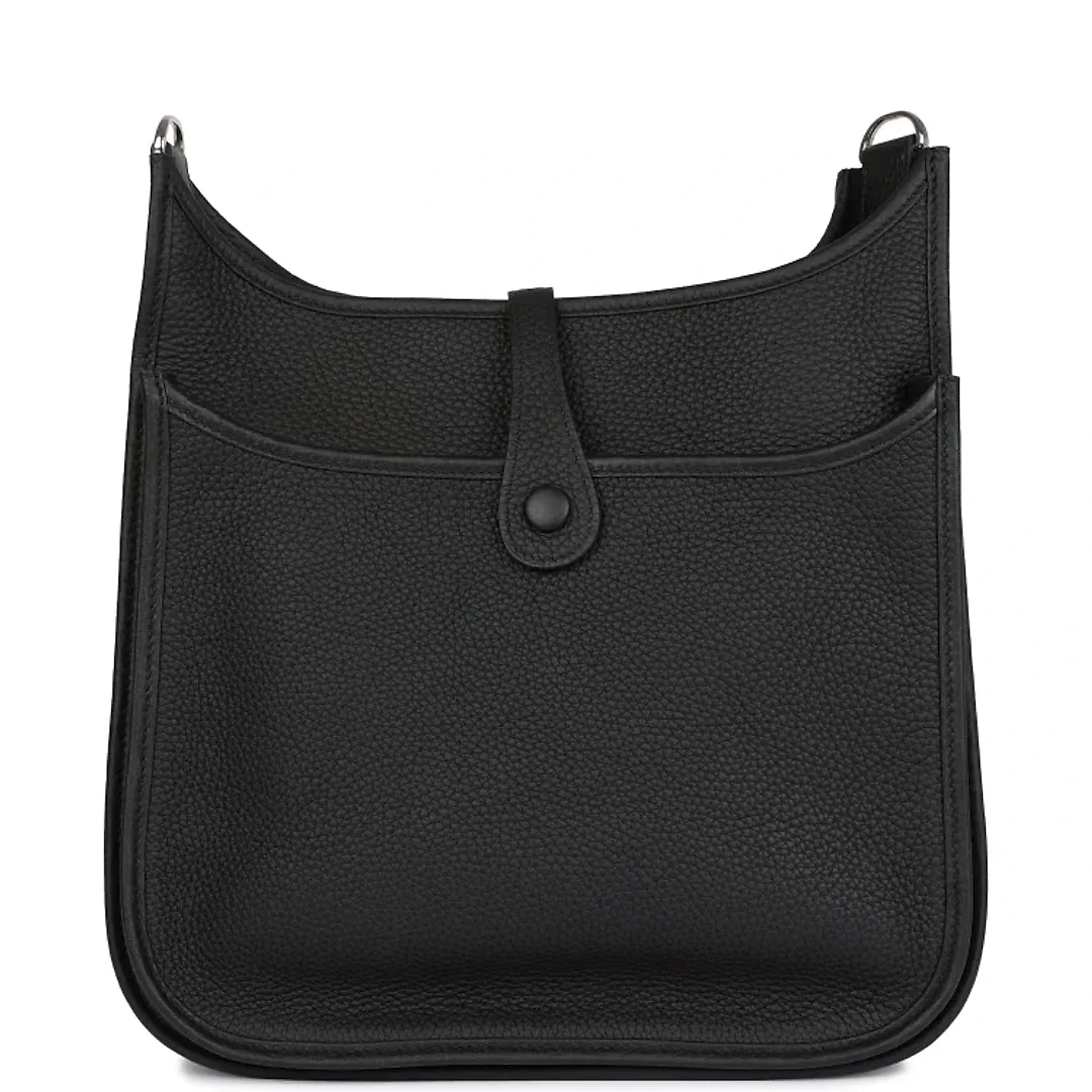 H Evelyne III PM Black Clemence Palladium Hardware