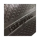 D Book Tote Bag In Black Oblique Embossed Calfskin