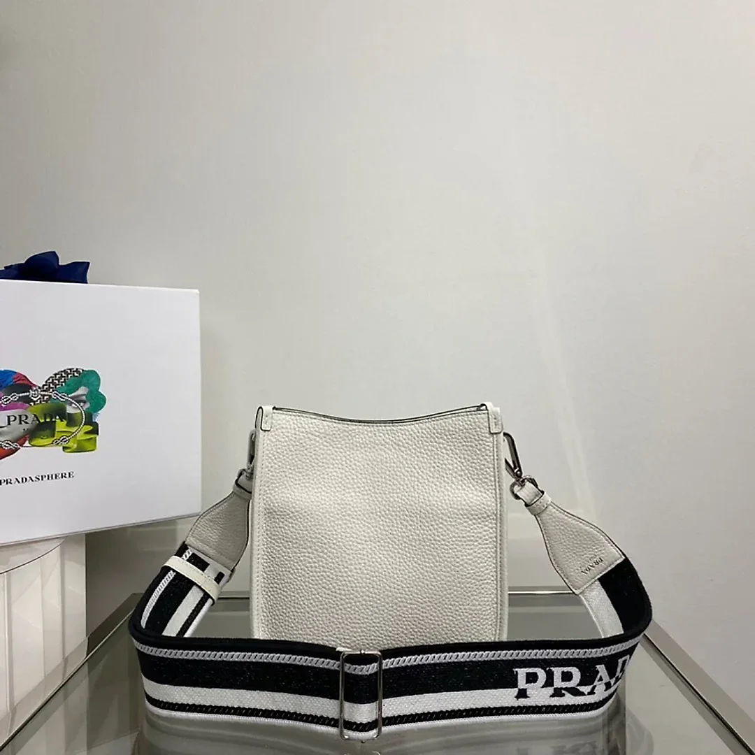 Pra Mini Shoulder Bag White For Women, Women’s Bags 7.9in/20cm