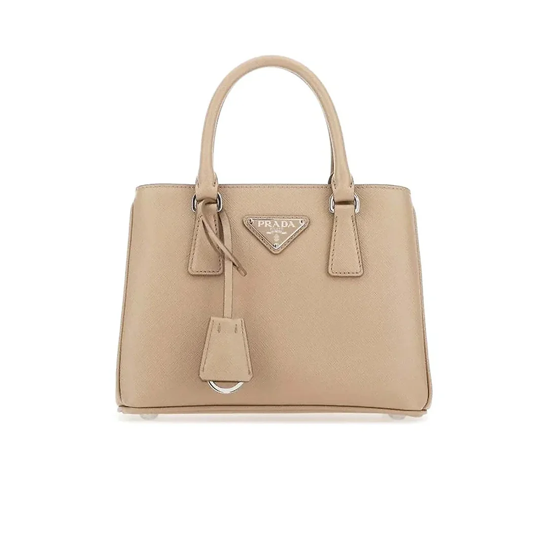 PP Galleria Saffiano Leather Mini Bag in Cameo Beige