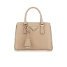 PP Galleria Saffiano Leather Mini Bag in Cameo Beige
