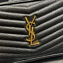 Y Lou Mini Bag In Quilted  Grain  De Poudre Embossed Leather