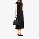 PP Medium Saffiano Leather PP Matin��e Bag in Black