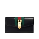 GG Sylvie leather continental wallet 476084