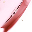 CC Medium Classic Double Flap Bag Rose Sakura Tweed Light Gold Hardware