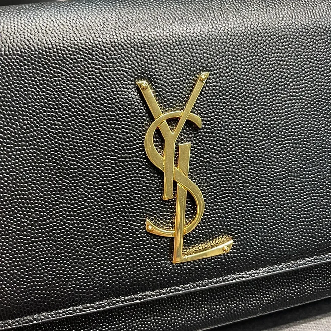 Y Kate Medium In Grain Poudre embossed Leather Bag 2 colours