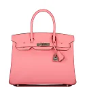 H Birkin 30 Rose Confetti Epsom Palladium Hardware