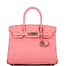 H Birkin 30 Rose Confetti Epsom Palladium Hardware