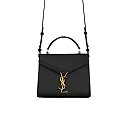 Y Cassandra Mini Top Handle Bag in Box Leather