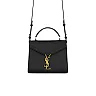 Y Cassandra Mini Top Handle Bag in Box Leather
