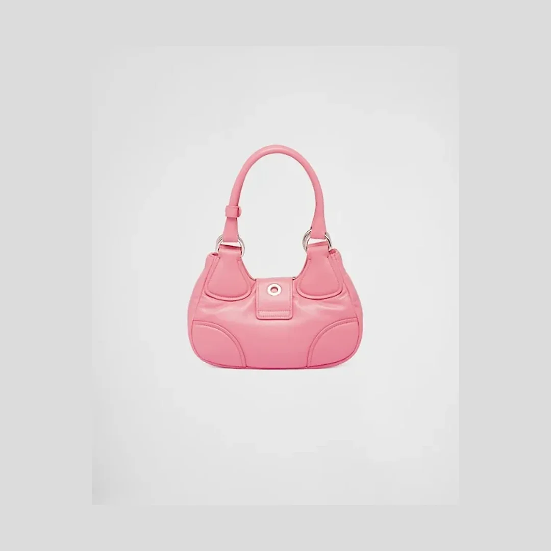 PP Moon padded nappa-leather bag – Geranium Pink