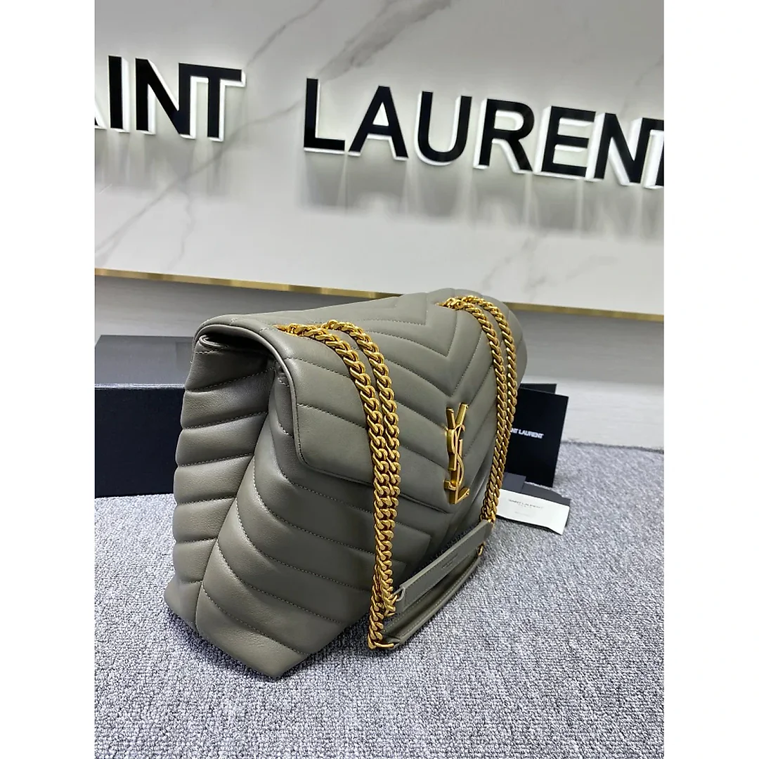 Y Loulou Medium Chain Bag In Y Leather