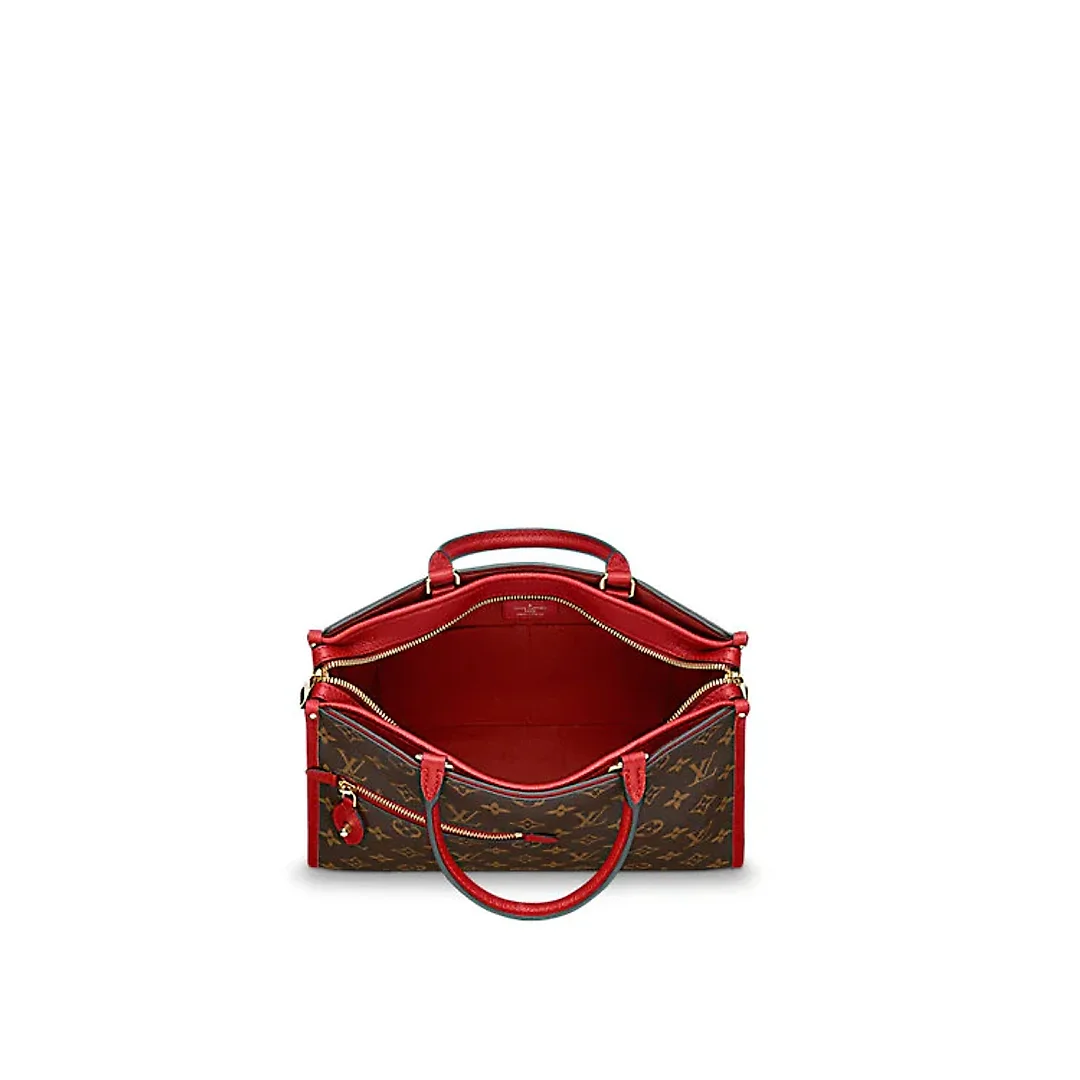L-bag Monogram Canvas POPINCOURT PM RED