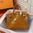 H Birkin 25, 30, 35  Electric Shiny Niloticus Crocodile gold Hardware