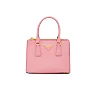 PP Galleria Saffiano Leather Micro-Bag in Petal Pink