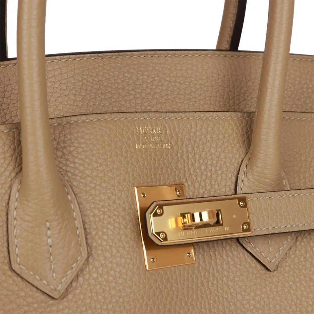 H Birkin 35 Trench Clemence Gold Hardware