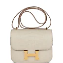 H Constance 18 Beton Matte Alligator Gold Hardware