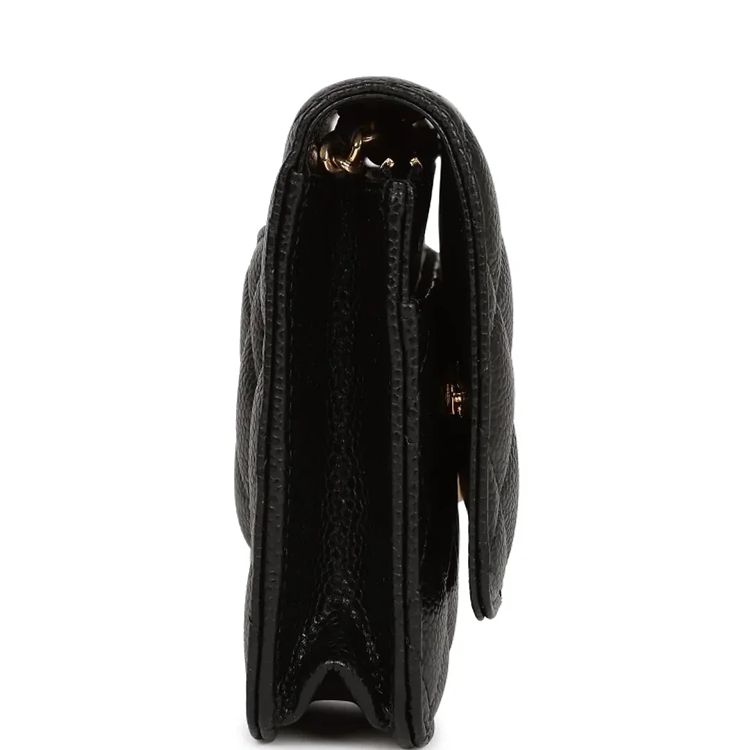 CC Wallet on Chain WOC Black Caviar Gold Hardware