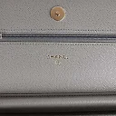CC Wallet on Chain WOC Grey Caviar Light Gold Hardware