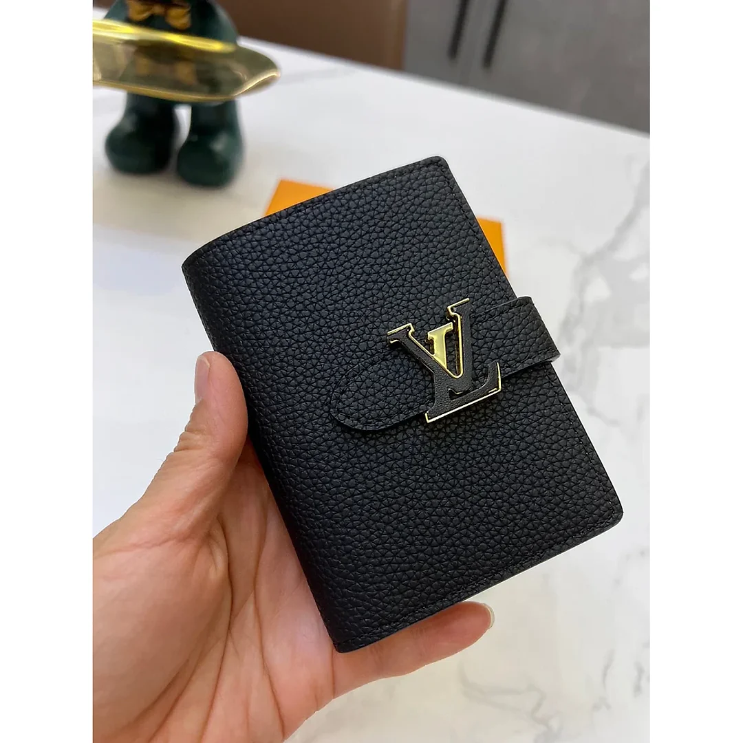 Louis Vertical CP Taurillon leather wallet size : 9*12*10 cm
