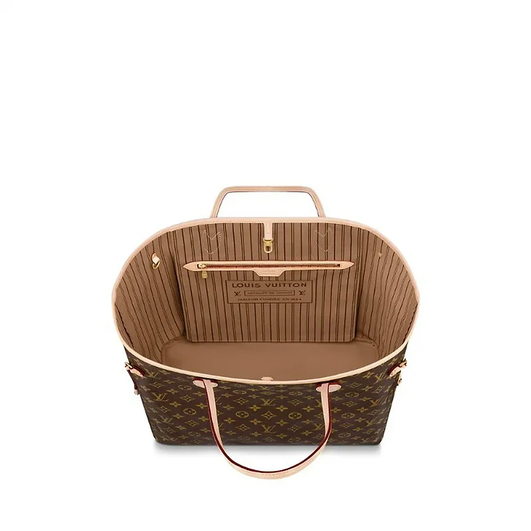 L-bag Monogram Canvas Neverfull GM M40990 Beige