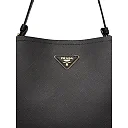 PP Saffiano Leather PP Matin��e Bag in Black