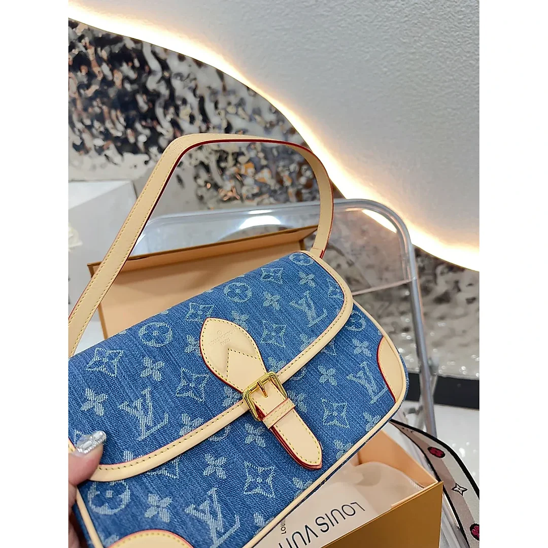 Louis Diane denim bag size :  25 15cm